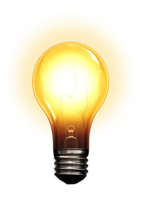 Light bulb representing financial enlightenment and planning